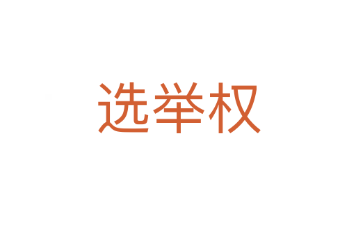 選舉權(quán)